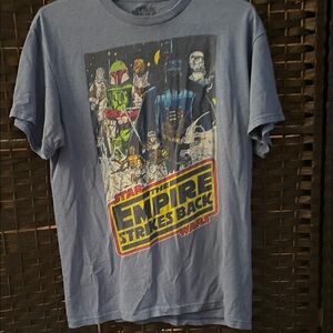 Star Wars Empire Strikes Back Graphic T-Shirt - Blue